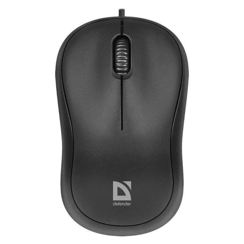 Rato Defender PATCH MS-759 USB 1000 DPI Preto Ambidestro Compacto