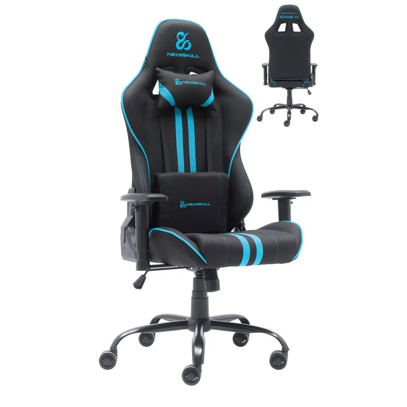 Newskill Kitsune V2 Cadeira Gaming Acabamento em Tecido Preto Espacial/Azul