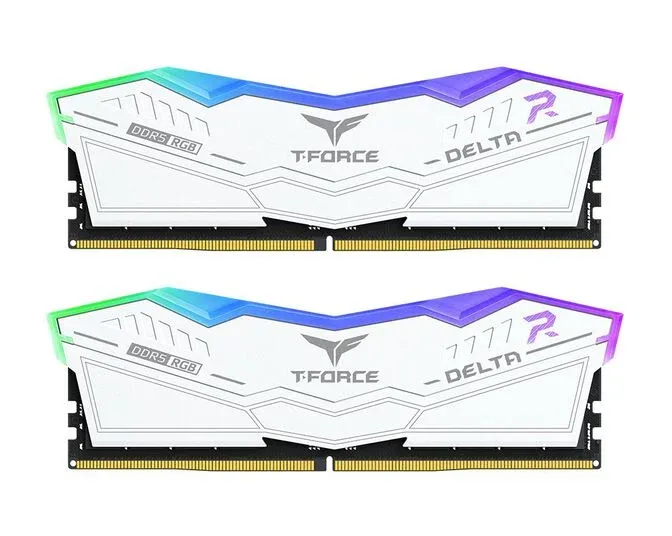 Team Group Kit 32GB (2 x 16GB) DDR5 6000MHz Delta RGB Branco CL38