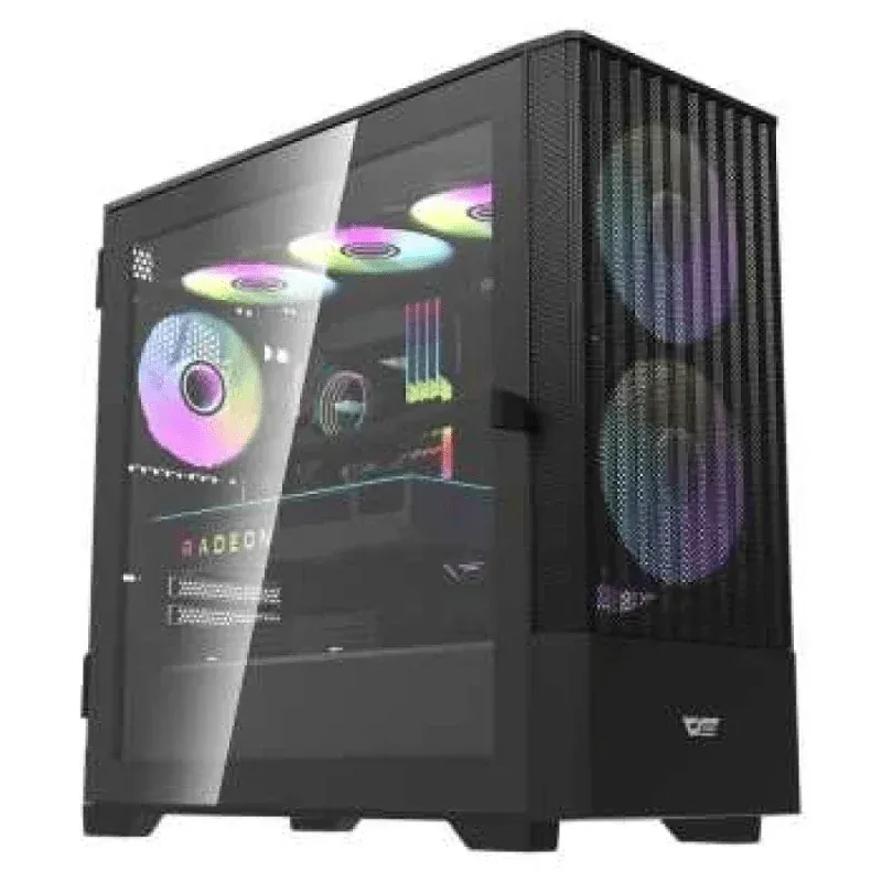Caixa Mars Gaming M-ATX Darkflash DK415M Front Mesh Preta