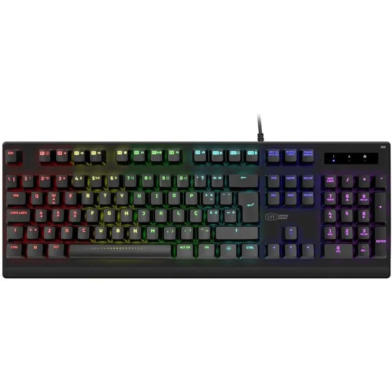 1Life Mekan Teclado Mecânico Gaming RGB Preto (PT)