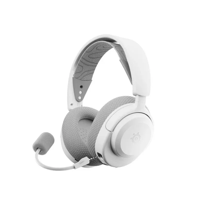 Auriculares SteelSeries Arctis Nova 3X Wireless Bluetooth com Cancelamento de Ruído, Gaming e Música, Branco