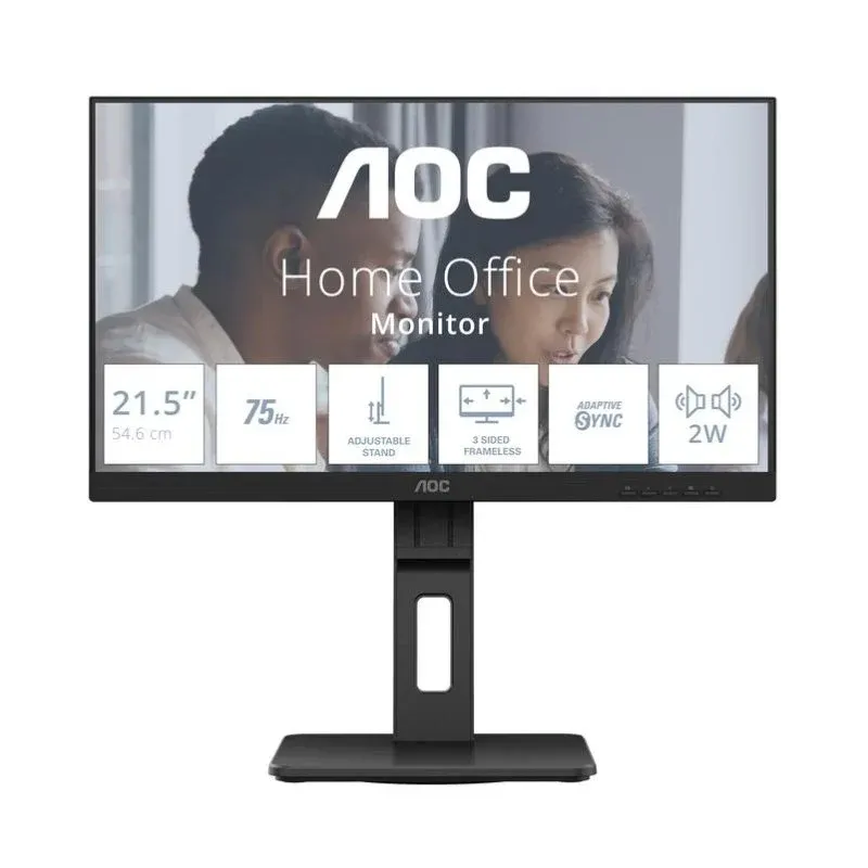 Monitor AOC E2 22E2UMF 21,5'' FullHD 75Hz VA Altura Ajustável USB Altifalantes