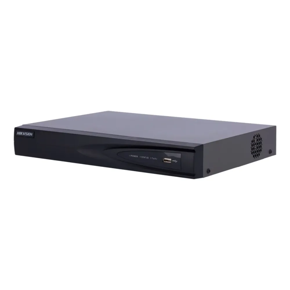 Gravador NVR Hikvision Pro 8 Canais 4K PoE Preto - DS-7608NI-K1/8P(C)/Alarm