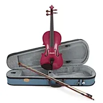 Violino 1/4 Stentor Harlequin Rosa Escuro Metalizado