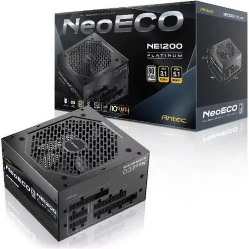 Fonte Alimentação Fuente de Alimentación Antec NeoECO X8000A589EU 1200W Certificación Platinum modular