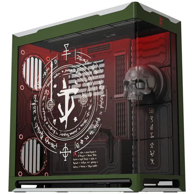 Caixa ATX HAVN HS 420 Base Preto DOOM The Dark Ages Limited Edition