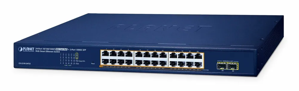Planet GS-2210-24P2S Switch Smart 24xGE PoE+ 2xSFP GS-2210-24P2S