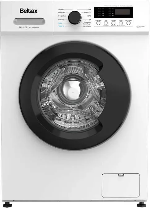 Máquina de Lavar Roupa BELTAX BML1126 (6 kg - 1000 RPM - Branco)