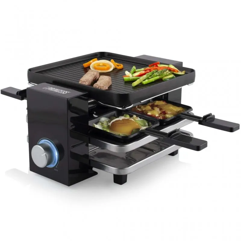 Princess Piano 4 Grelhador de Raclette 700W Preto