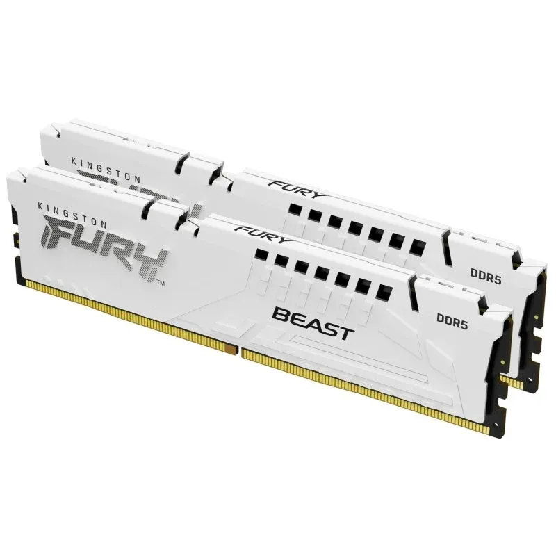 Kingston FURY Beast White EXPO Memórias RAM 32GB DDR5 6400MT/s (2x16GB)