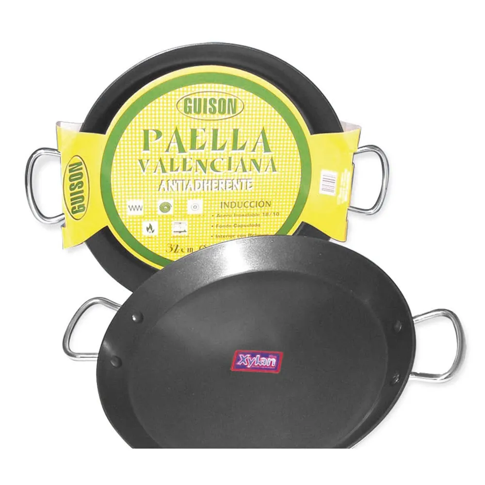 Guison Paeller 36Cm Aço Inoxidável Indução Antiaderente