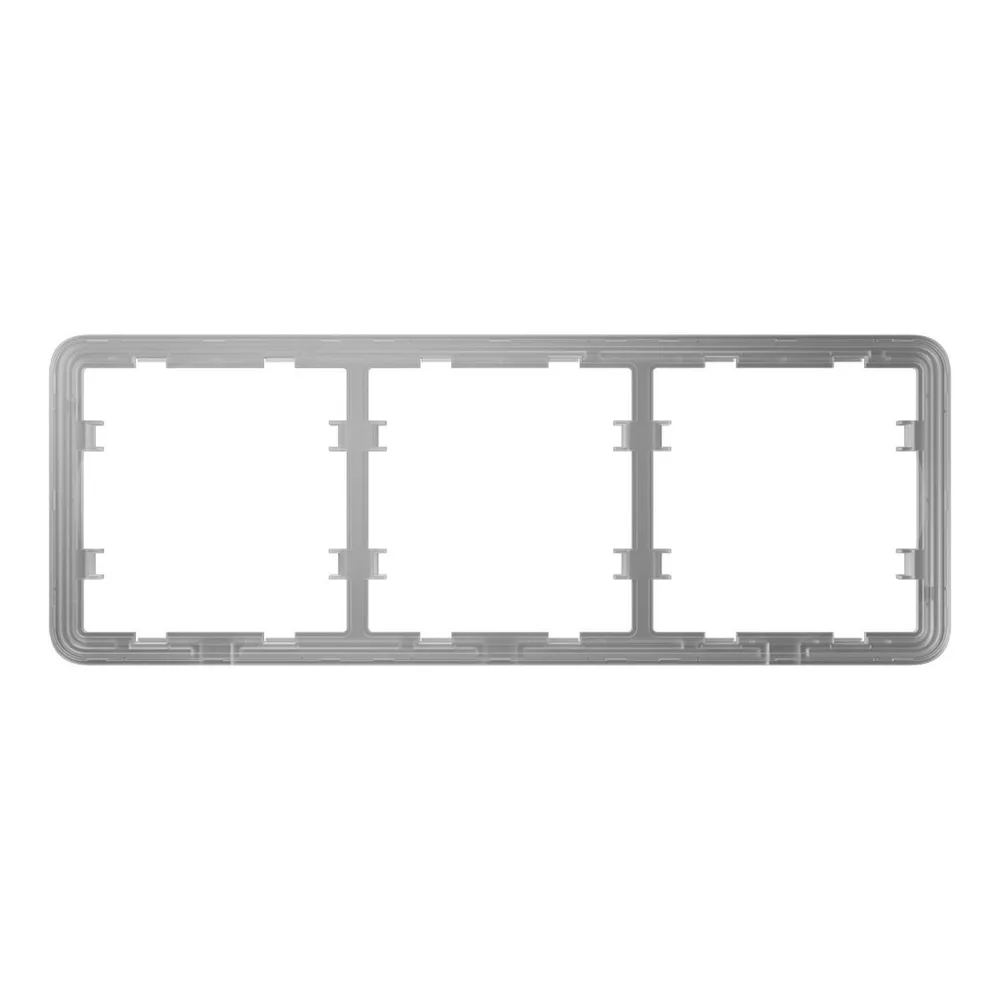 Moldura para três interruptores - Compatível com 2 x AJ-SIDEBUTTON - Compatível com 1 x AJ-CENTERBUTTON - Ajax - LightSwitch Fra