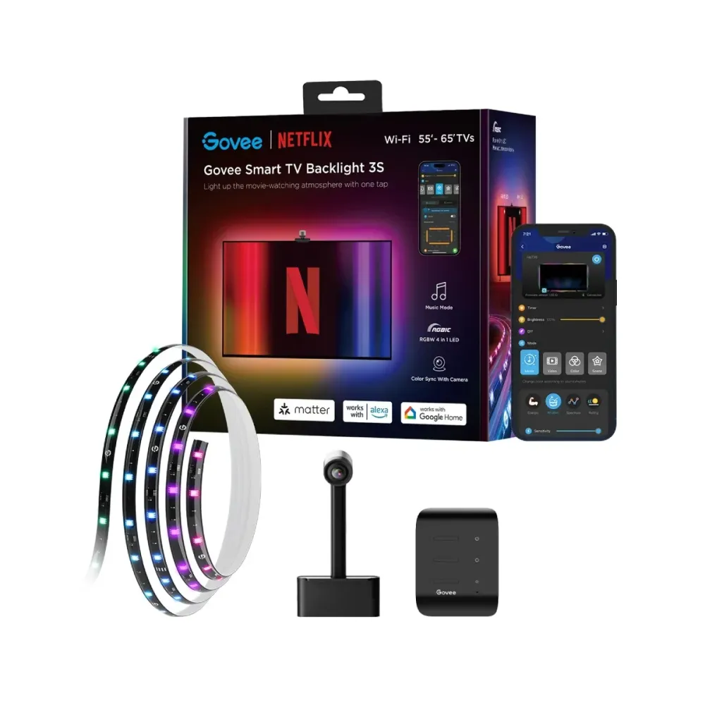 Fita LED GOVEE H6098 Envisual Tv Backlight para TV de 55"- 65" Edição Netflix