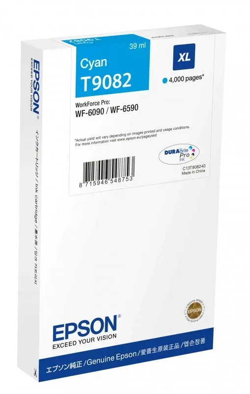 Tinteiro XL Cyan 4000p para WF-6xxx