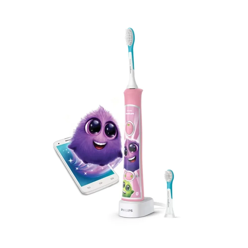 Escova de Dentes Elétrica Philips Sonicare For Kids Rosa - HX6352/42