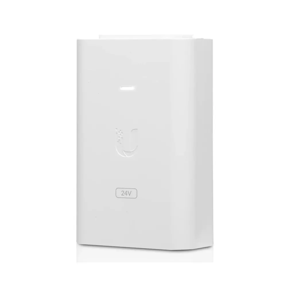 Adaptador Injector PoE Ubiquiti 24VDC 24W Gbit Branco (POE-24-24W-G-WH)