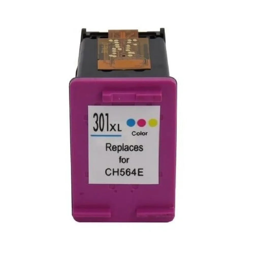 Tinteiro Compatível HP 301XL Tricolor - CH564EE