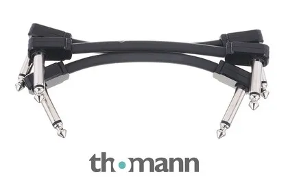 Ernie Ball Flex Patch Cable 3" black set