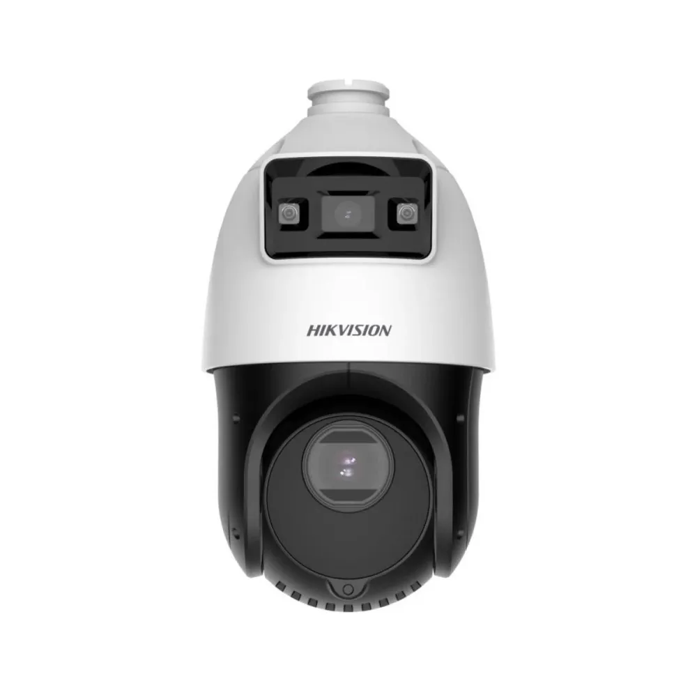 Câmara de Segurança IP Hikvision PTZ Dome PoE 4MP+4MP 2.8mm+4.8-120mm Exterior IP66 - DS-2SE4C425MWG-E(14F0)