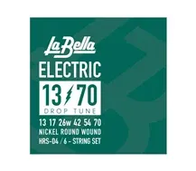 Jogo Cordas Guit. Elect La Bella HRS-D4 Drop 013-070