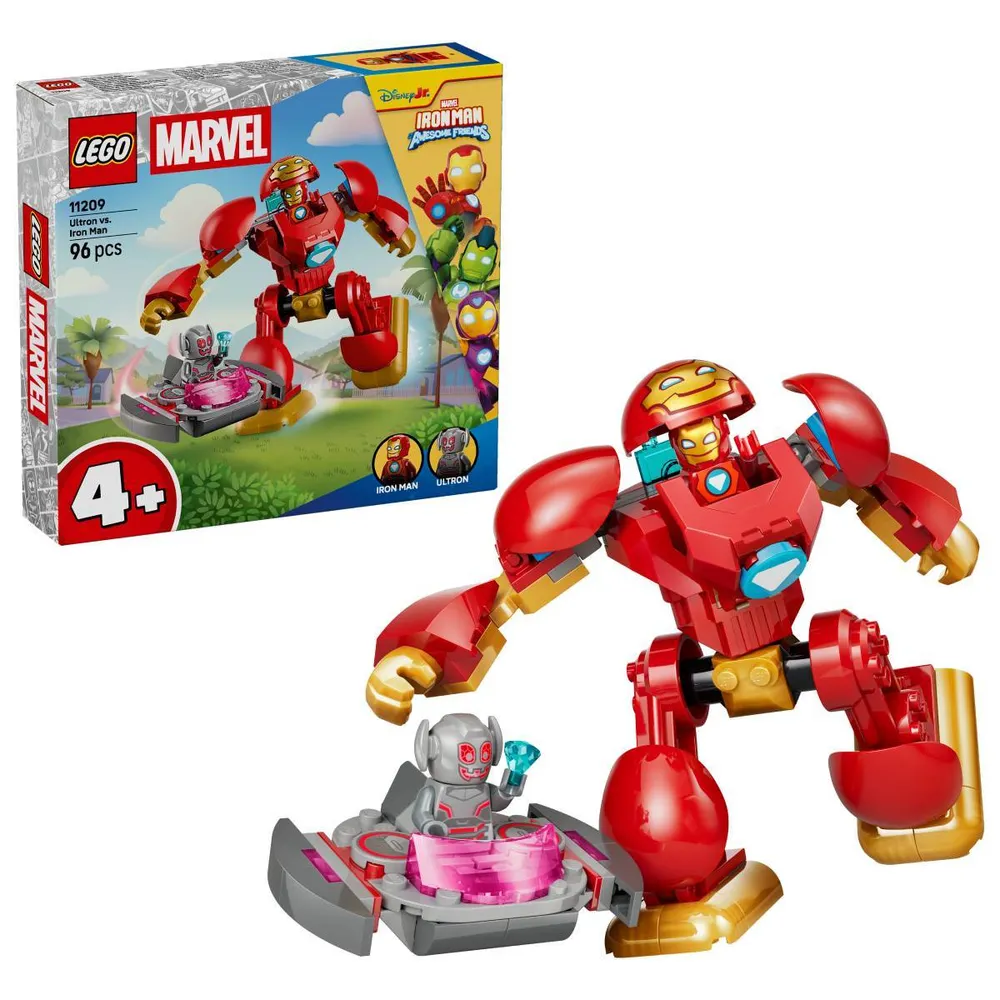 LEGO Marvel: Ultron contra Iron Man | Idades 4+ | 96 Peças | Item 11209