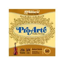 Jogo cordas Violino 3/4 D'Addario J56 Pro-Arté Tensão Média