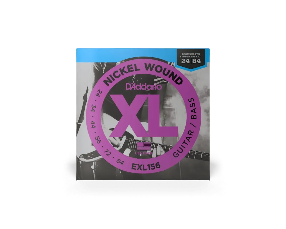 Daddario EXL156 24-84 Fender Bass VI, XL Nickel