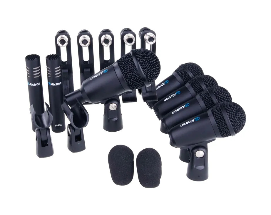 Microfone p/ bateria Alctron T 8400 (pack com estojo)