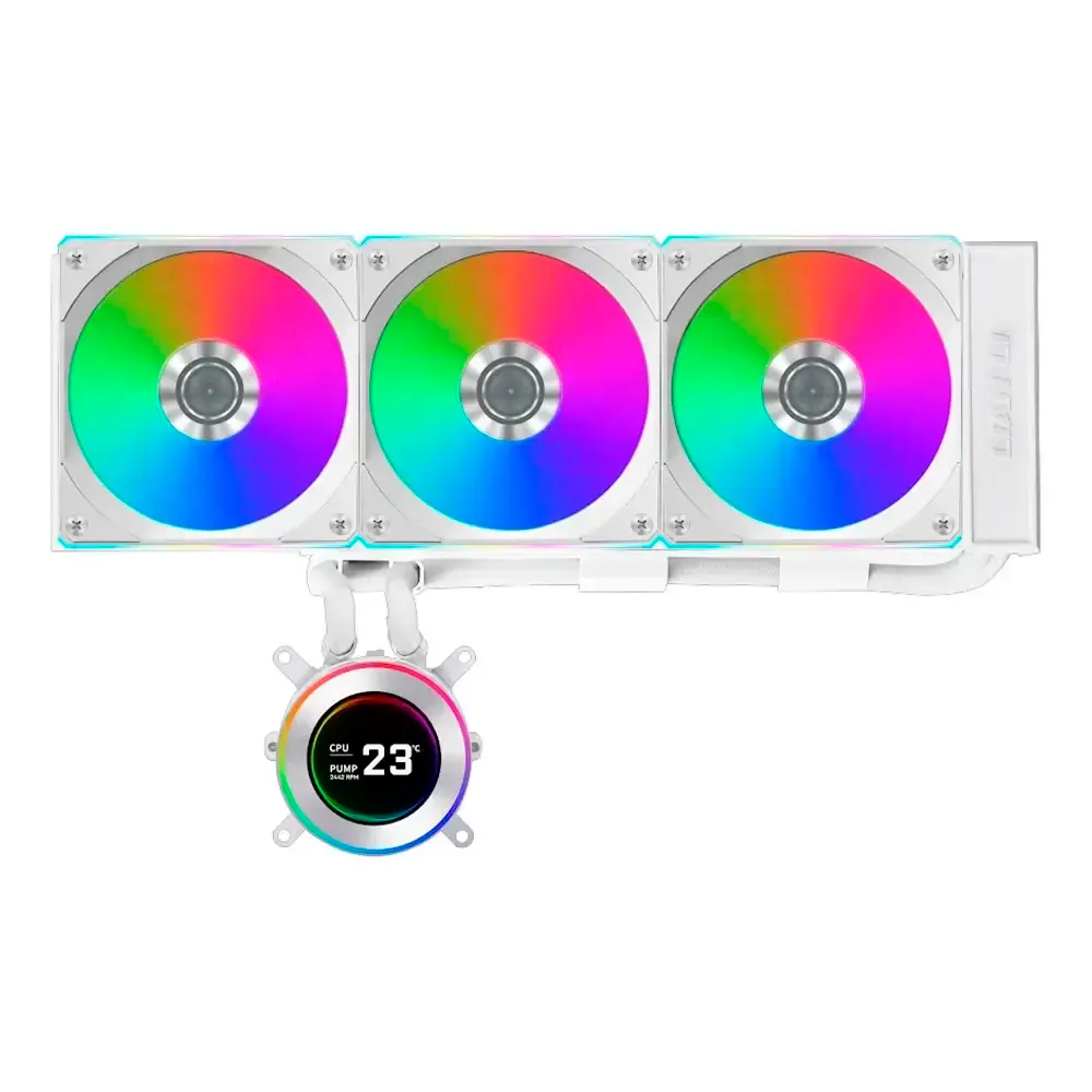Water Cooler CPU Lian Li HydroShift II LCD 360R A-RGB All-In-One 360mm Branco