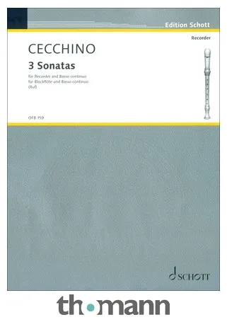 Schott Cecchino 3 Sonaten