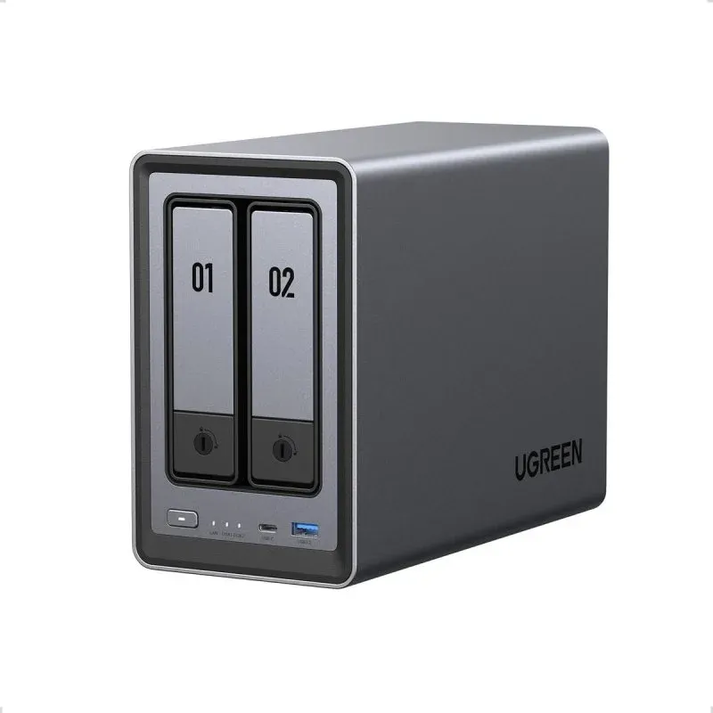 UGREEN NASync DXP2800 NAS Intel N100/8GB DDR5/2x Baías 3,5"