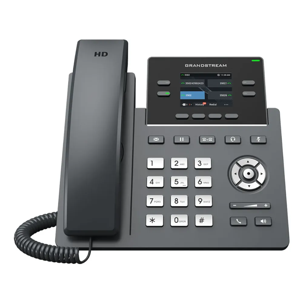 Telefone IP Grandstream GRP2612P PoE Preto