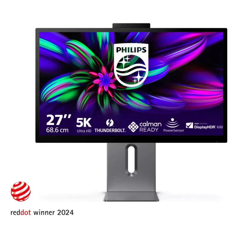 PHILIPS MONITOR IPS 27" UHD 5K HDMI USB-C THUNDERBOLT COLUNAS HAS PIVOT