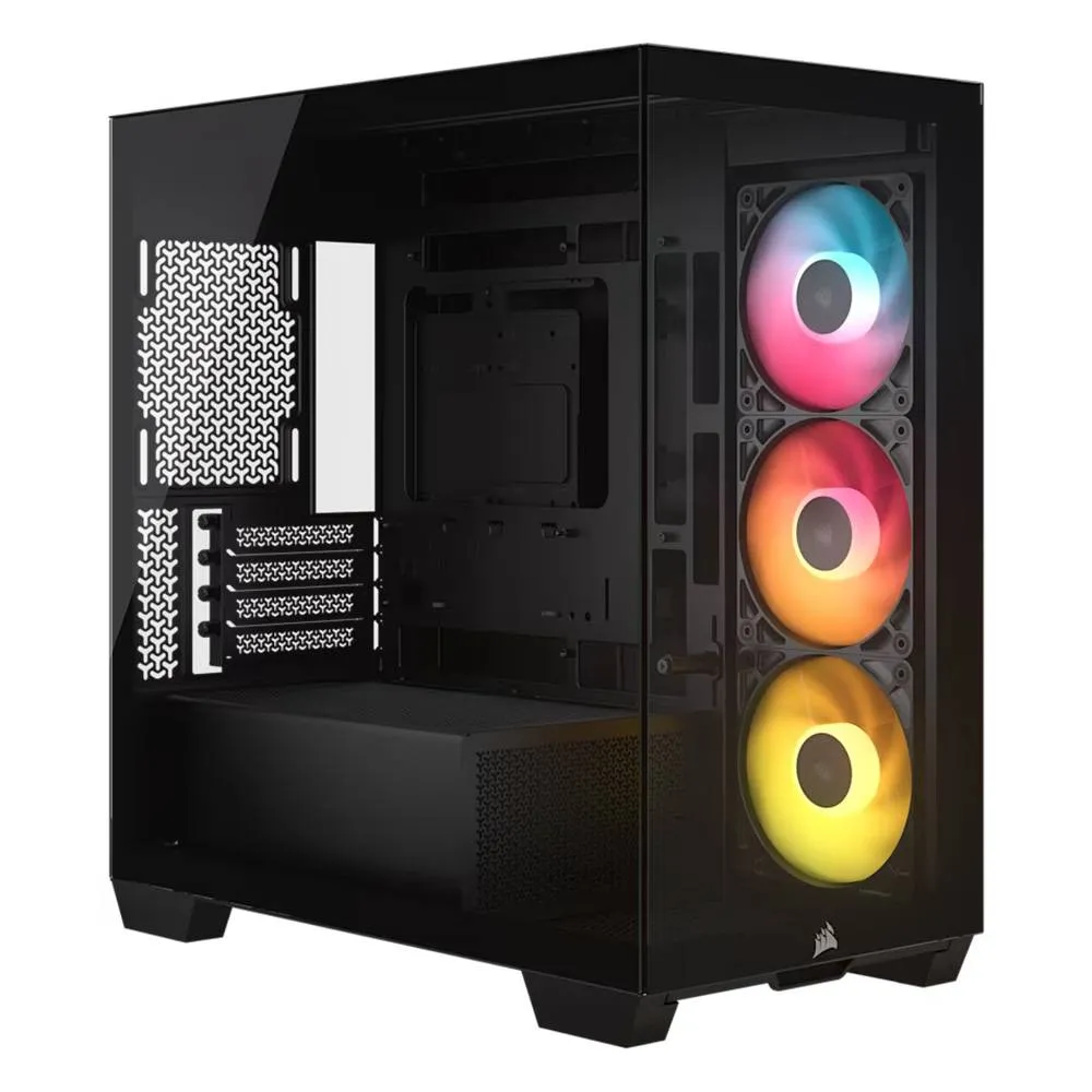 Caixa Micro-ATX Corsair 2800X RS-R ARGB Tempered Glass Preta
