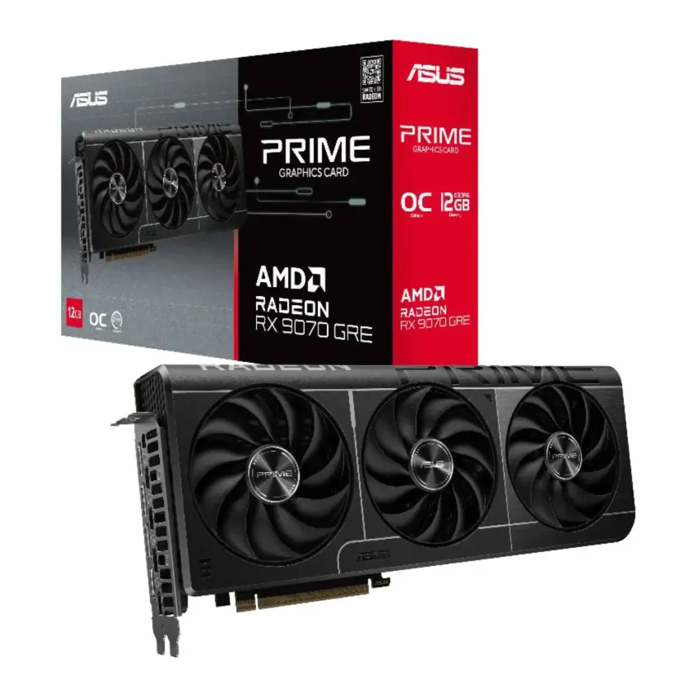 Placa Gráfica Asus AMD Radeon RX 9070 GRE RDNA 4 Prime OC 12GB GDDR6