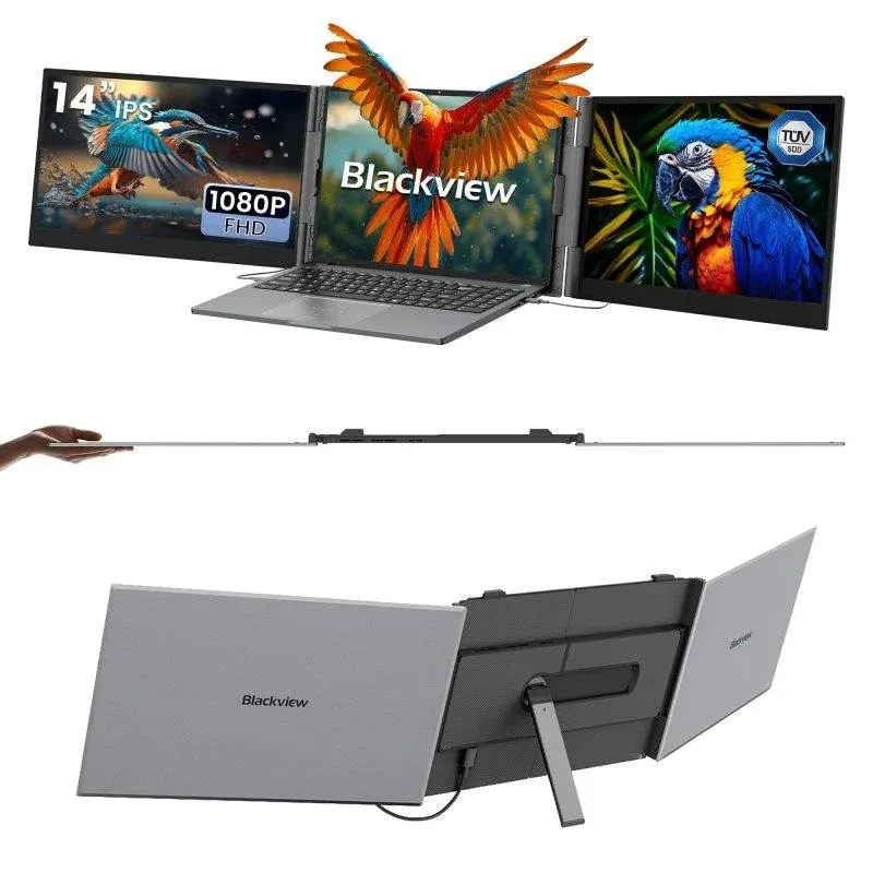 Monitor Blackview DCM6 Pro 14" FullHD 60Hz IPS Ultra Fino USB-C Altifalante