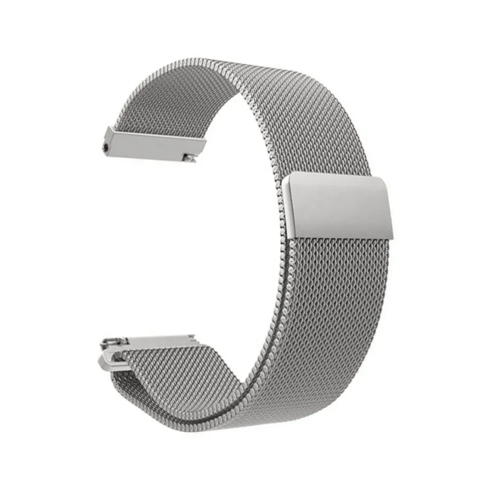 Bracelete de Metal Universal 22mm Prateada