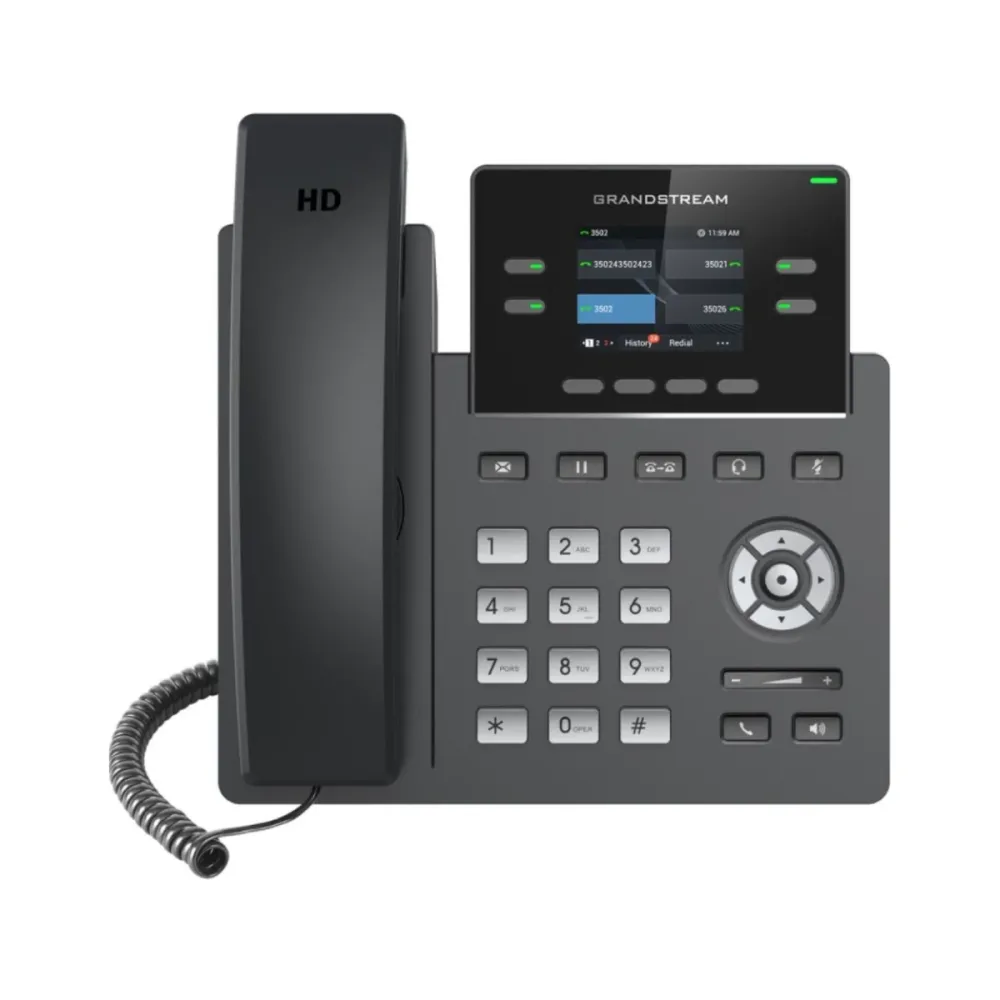 Telefone IP Grandstream GRP2612W Wi-Fi PoE Preto