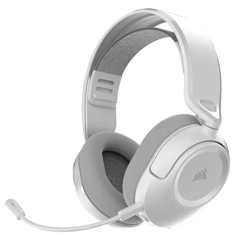Auriculares Corsair HS35 v3 sem fios Bluetooth gaming com microfone USB-C branco