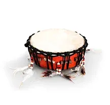 Tambor Xamanico Adamastor Shaman 22cm sem maceta