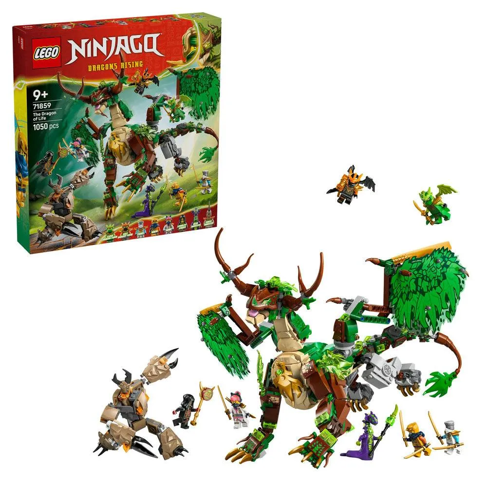 LEGO NINJAGO: O Dragão da Vida | Idades 9+ | 1050 Peças | Item 71859