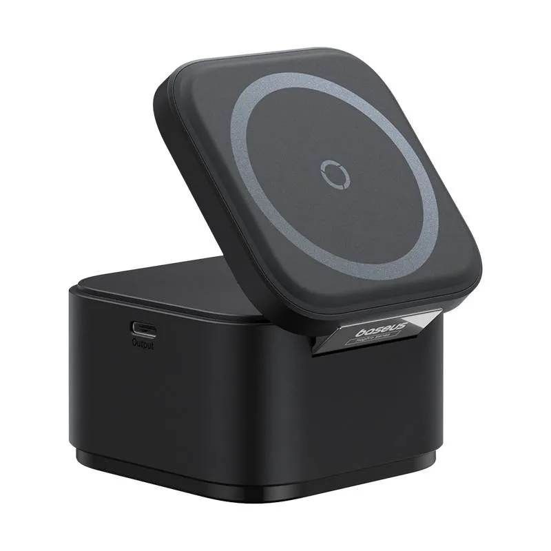 Carregador Wireless Baseus MagPro Series 3-in-1 Magnetic MagSafe Charger 25W Preto