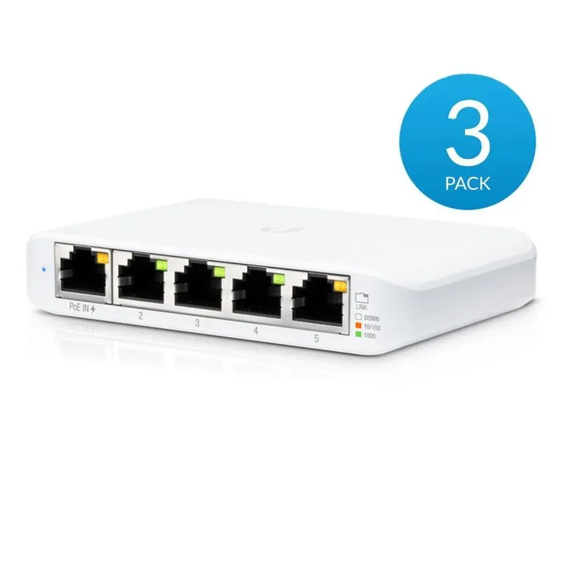 Ubiquiti Unifi Flex Mini 5 portas 10/100/1000 Mbps Poe Switch Branco (usw-flex-mini-3)