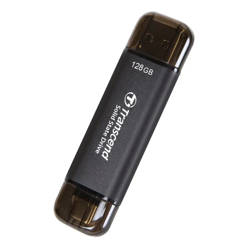 Transcend ESD310C SSD Externo 128GB 3D NAND 1050MB/s USB 3.2 Gen 2x2 Alumínio