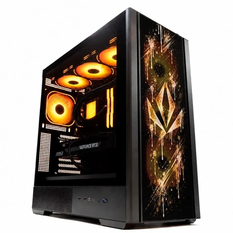 Torre ATX Forgeon Noxis Airflow ARGB USB-C Mesh Preta