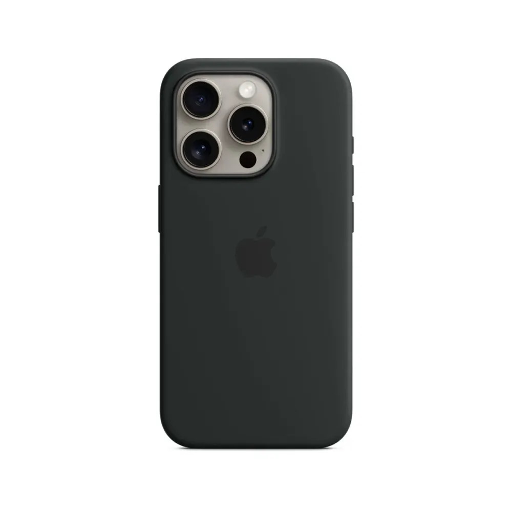 Capa Silicone Apple MT1A3ZM/A iPhone 15 Pro Preta