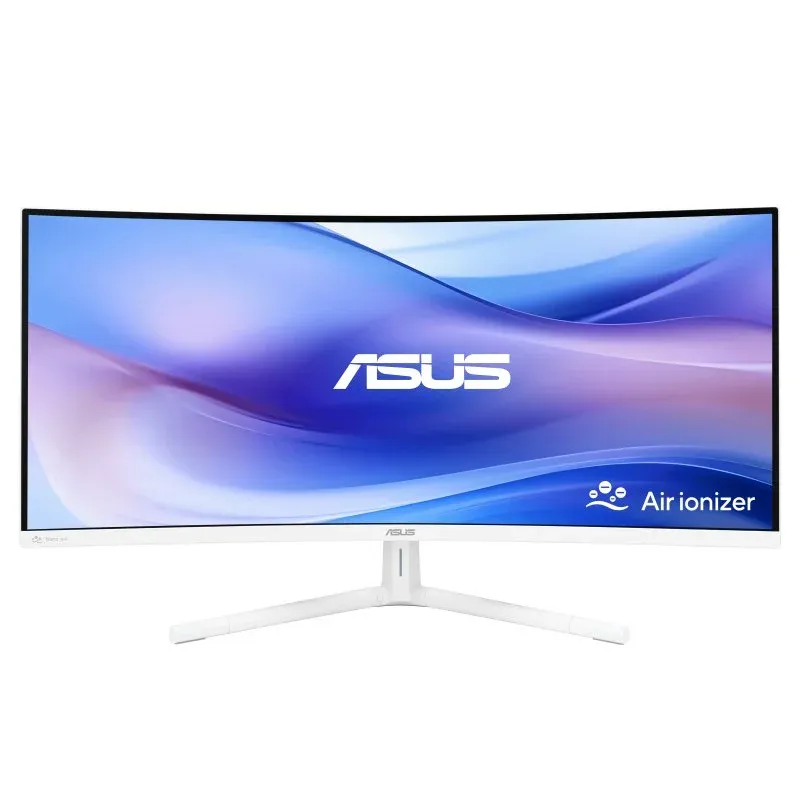 ASUS VU34WCIP-W Monitor 34″ 3440x1440 100Hz VA Curvo HDR10 USB-C com Altifalantes Branco