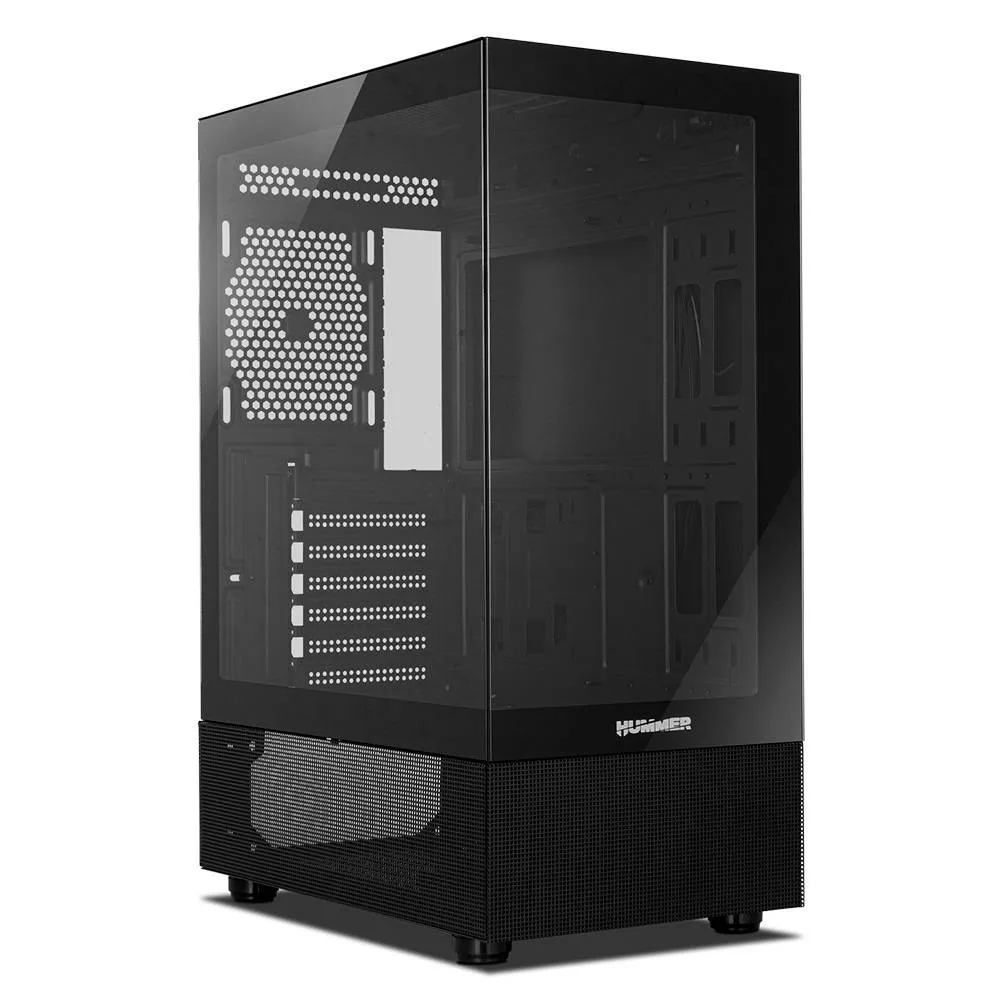 Caixa ATX Nox Hummer Vision Tempered Glass Preta