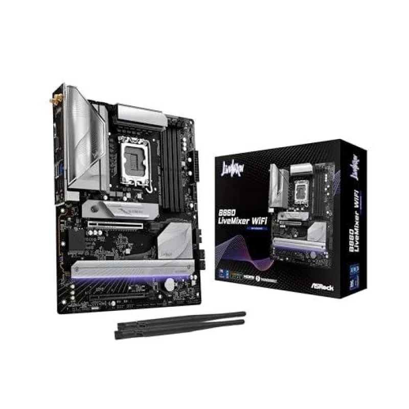 Asrock B860 LiveMixer WiFi Motherboard ATX B860 LGA 1851 DDR5 PCIe 4.0